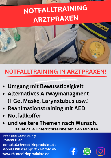 Notfalltraining Arztpraxen