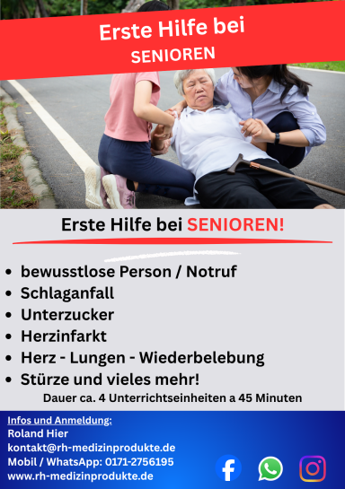 Erste Hilfe bei Senioren